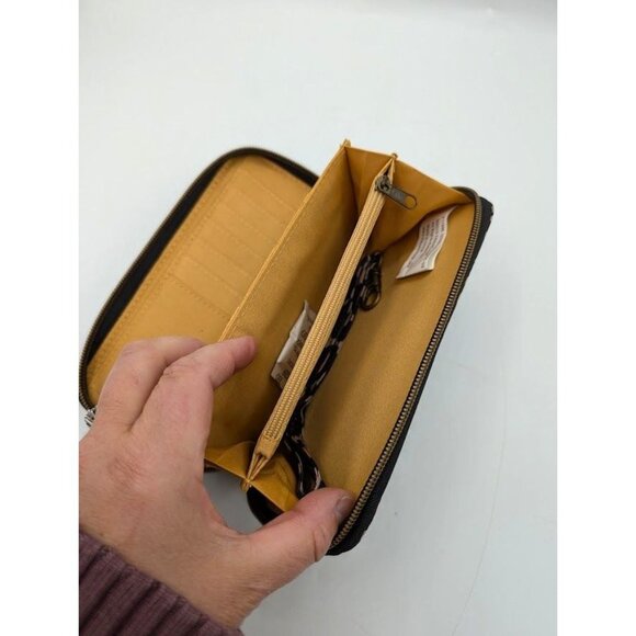 Travelon Wallet Wristlat Safe ID RFID Blocking Animal Print Clutch Checkbook NEW - Picture 7 of 7